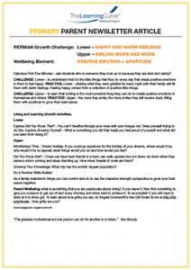 Parent Newsletter Article Week 1 - Lower: Happy And Warm Feelings / Upper: Smiling More And More