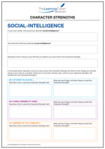 Character Strength Social Intelligence