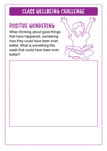 Class Wellbeing Challenge Positive Wondering