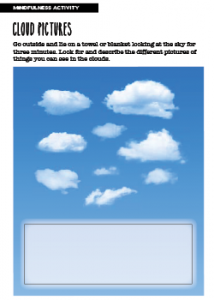 Mindfulness Activity Cloud Pictures