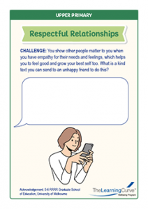 Respectful Relationships Upper