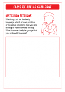 Class Wellbeing Challenge Watching Feelings
