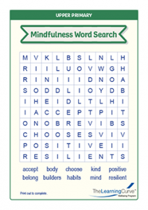 Mindfulness Word Search Upper