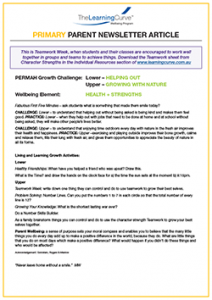 Parent Newsletter Article Week 34 - Lower: Helping Out / Upper: Growing With Nature