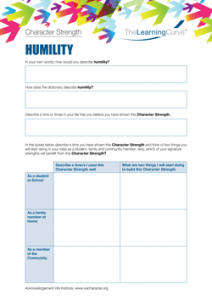 Character Strength Humility