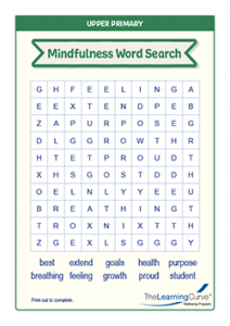 Mindfulness Word Search Upper