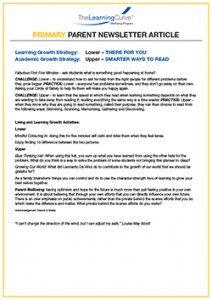Parent Newsletter Article Week 42 - Lower: There For You / Upper: Smarter Ways To Read