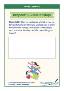 Respectful Relationships Upper