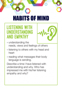 Habits of Mind Listening with Understanding and Empathy