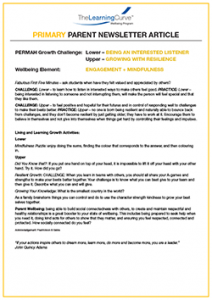 Parent Newsletter Article Week 9 - Lower: Being An Interested Listener / Upper: Growing With Resilience