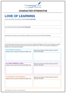 Character Strength Love of Learning
