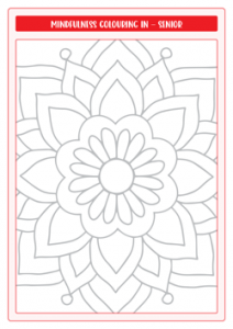 Mindfulness ColourIng In Senior