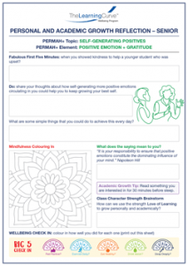 Personal and Academic Growth Reflection Senior