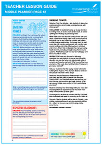 Teacher Lesson Guide Middle