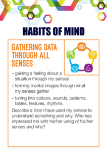 Habits of Mind Gathering Data Through All Senses