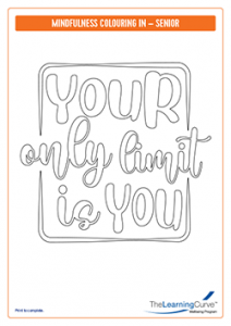Mindfulness Colouring In Senior