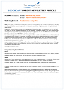 Parent Newsletter Article