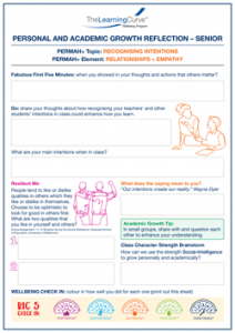 Personal and Academic Growth Reflection Senior