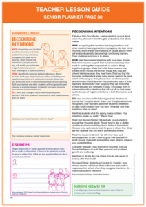 Teacher Lesson Guide Senior