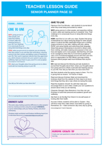 Teacher Lesson Guide Senior