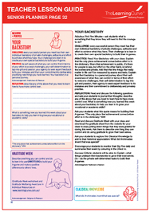 Teacher Lesson Guide Senior