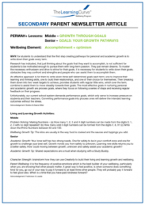 Parent Newsletter Article
