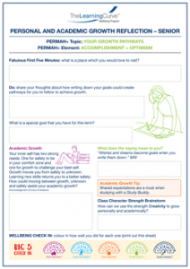 Personal and Academic Growth Reflection Senior