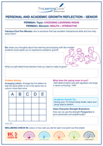 Personal and Academic Growth Reflection Senior