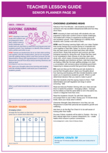 Teacher Lesson Guide Senior