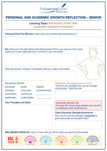 Personal and Academic Growth Reflection Senior