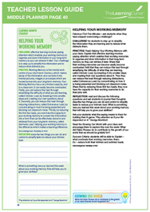 Teacher Lesson Guide Middle