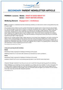 Parent Newsletter Article