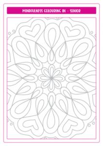 Mindfulness ColourIng In Senior