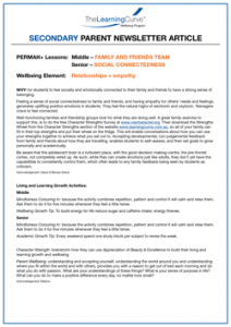 Parent Newsletter Article