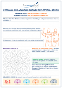 Personal and Academic Growth Reflection Senior