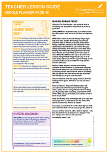 Teacher Lesson Guide Middle