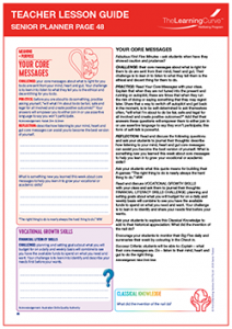 Teacher Lesson Guide Senior