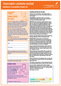 Teacher Lesson Guide Middle