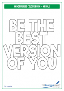 Mindfulness Colouring In Middle