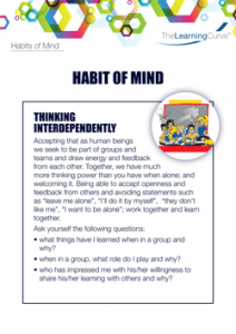 Habit of Mind Thinking Interdependently