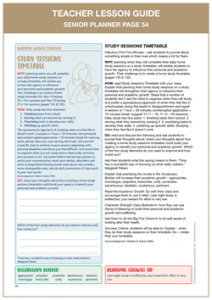 Teacher Lesson Guide Senior