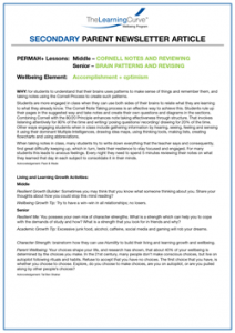 Parent Newsletter Article