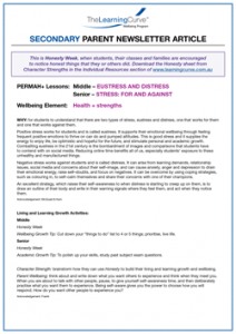 Parent Newsletter Article