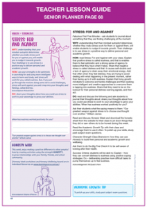 Teacher Lesson Guide Senior