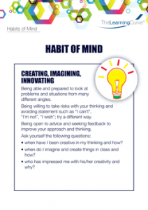 Habit of Mind Creating Imagining Innovating