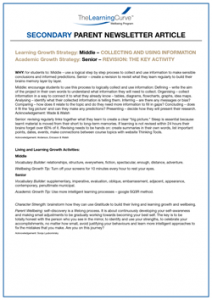 Parent Newsletter Article