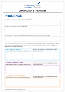 Character Strength Prudence