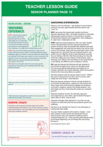 Teacher Lesson Guide Senior