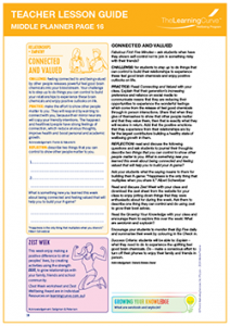 Teacher Lesson Guide Middle