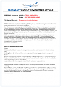 Parent Newsletter Article